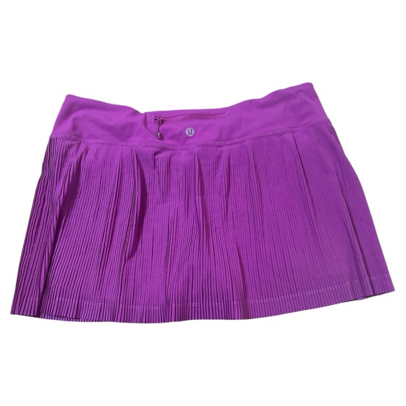 Lululemon Pleat To Street Tennis Skirt Purple Size 10 - Picture 2 of 8